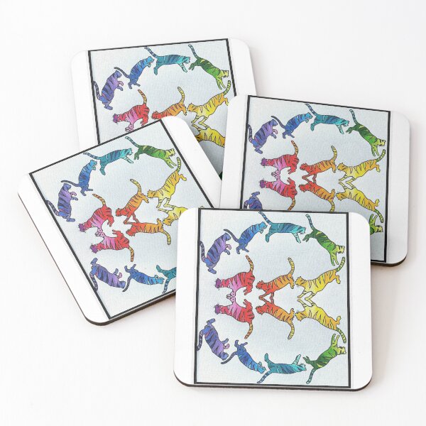 Item preview, Jumping Cats Mirror Image designed and sold by PaniaBrown.