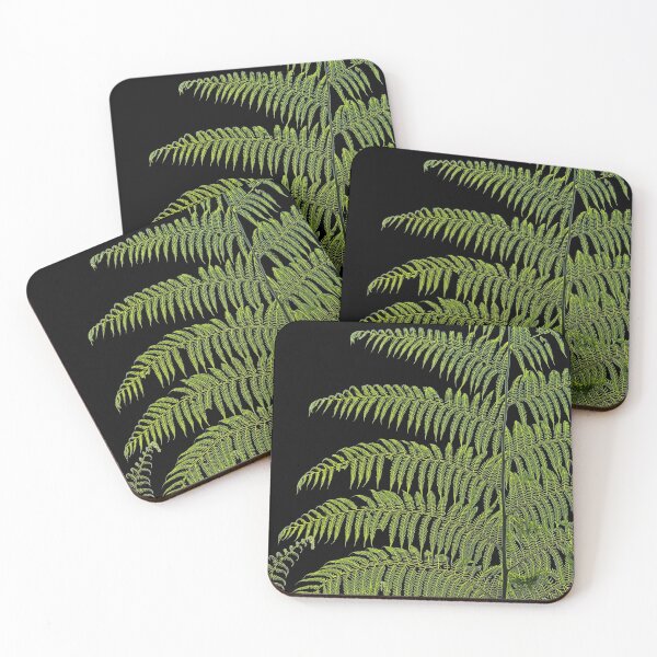Item preview, Green ferns in a black night sky "In The Stillness of the Night" designed and sold by Liza Clements Photographic.