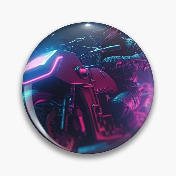 Item preview, Neon Speedster: Synthwave Rider in the Night designed and sold by Mullet Monkey.