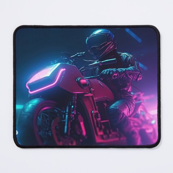 Item preview, Neon Speedster: Synthwave Rider in the Night designed and sold by Mullet Monkey.