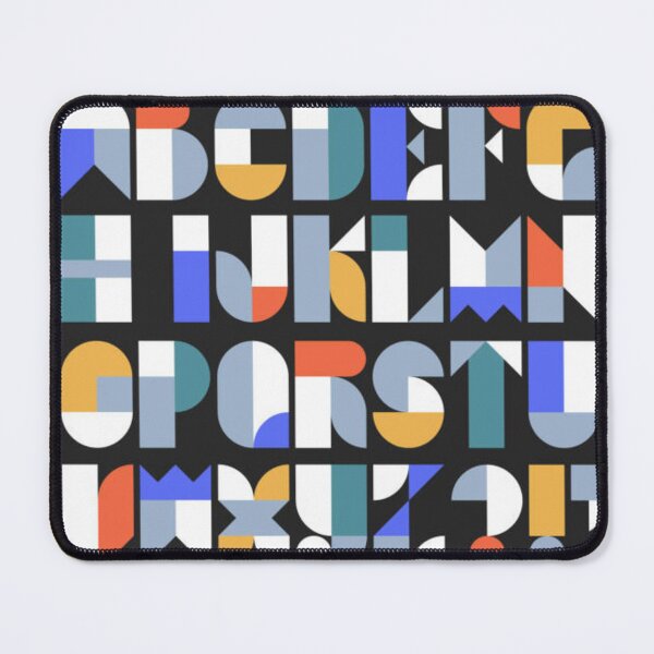 Item preview, Custom typeface alphabet made with abstract geometric shapes designed and sold by MTShoppingLine.