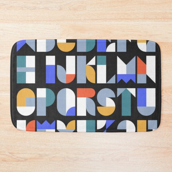 Item preview, Custom typeface alphabet made with abstract geometric shapes designed and sold by MTShoppingLine.