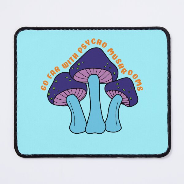 Item preview, Go far with psycho mushrooms in purple and green - Mushrooms puns designed and sold by TZombieshop.