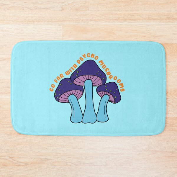 Item preview, Go far with psycho mushrooms in purple and green - Mushrooms puns designed and sold by TZombieshop.