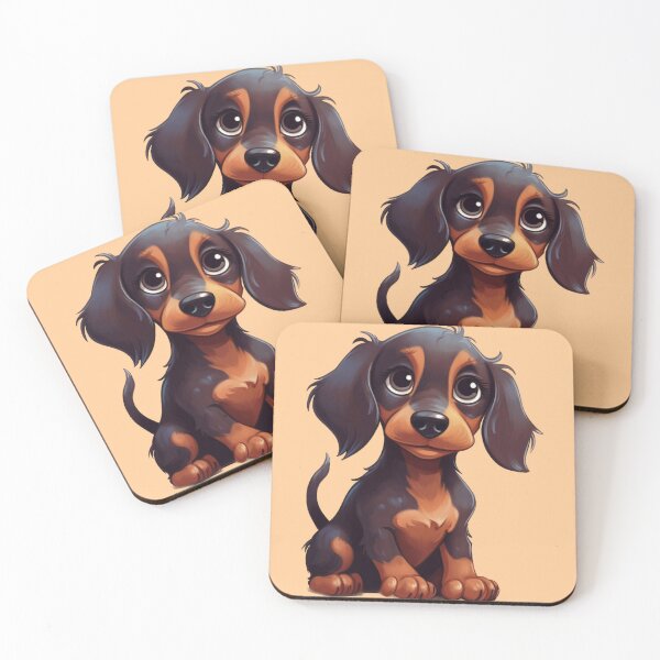 Item preview, Cute Cartoon Dachshund Puppy Dog designed and sold by EpicFoxArt.