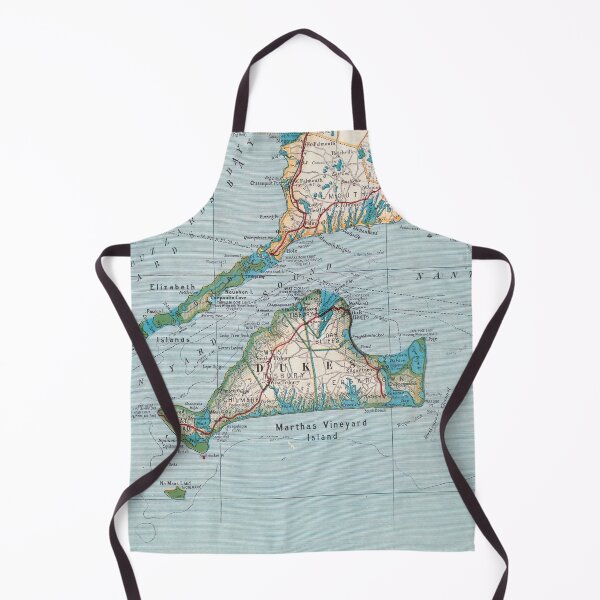 Item preview, Vintage Map of Marthas Vineyard (1918) designed and sold by BravuraMedia.