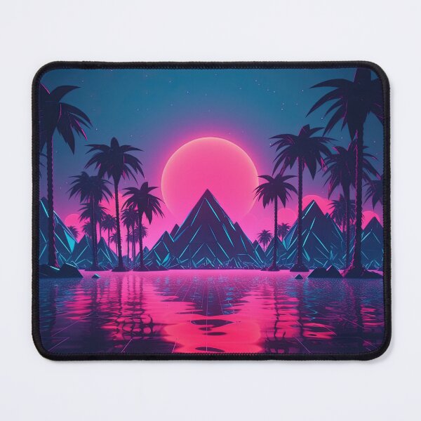 Item preview, Cyber Dreamscape: Synthwave Symphony in the Digital Oasis designed and sold by Mullet Monkey.