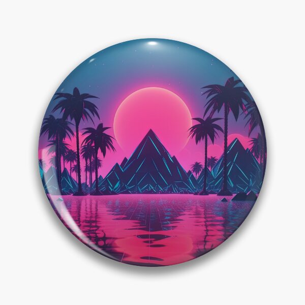 Item preview, Cyber Dreamscape: Synthwave Symphony in the Digital Oasis designed and sold by Mullet Monkey.