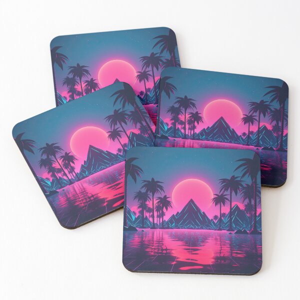 Item preview, Cyber Dreamscape: Synthwave Symphony in the Digital Oasis designed and sold by Mullet Monkey.