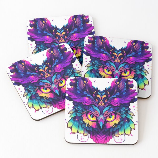 Item preview, Rainbow Owl designed and sold by CoffeeBrain.