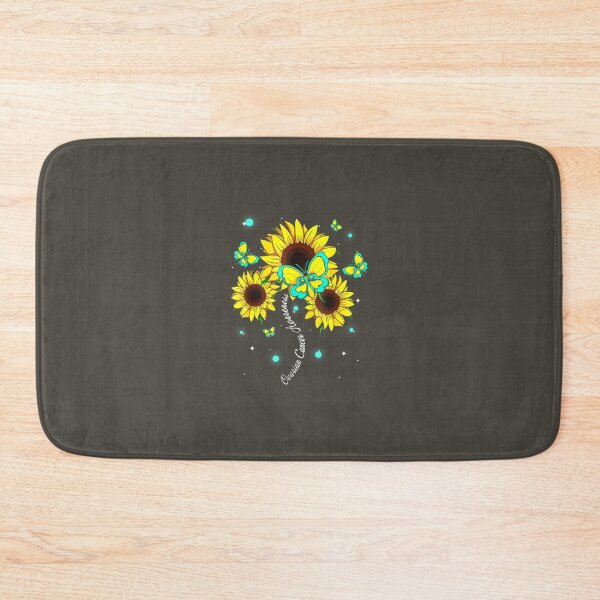 Item preview, Ovarian Cancer Awareness Sunflower Butterfly Ribbon 	 	 designed and sold by cuyqyxixly41.