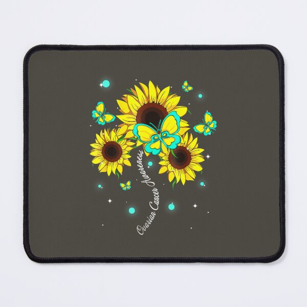 Item preview, Ovarian Cancer Awareness Sunflower Butterfly Ribbon 	 	 designed and sold by cuyqyxixly41.