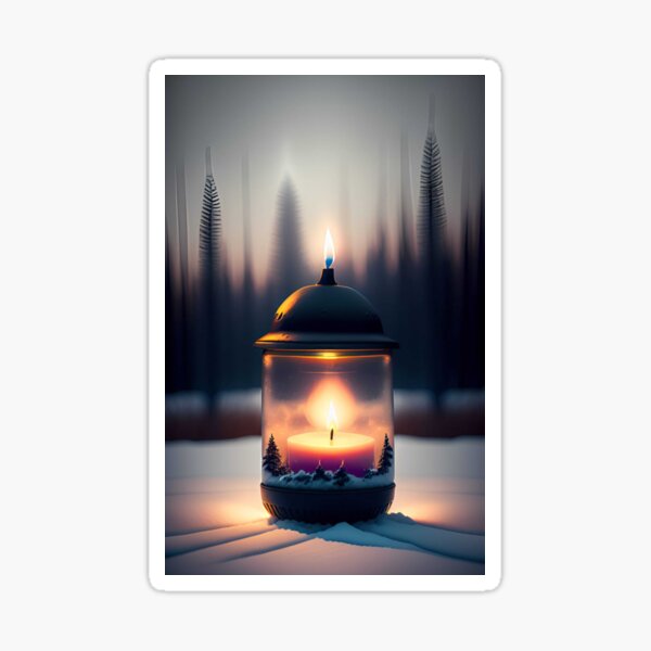 Solo Melting Wax Flickering Candle | Poster