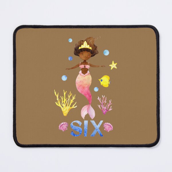 Item preview, African American Mermaid Birthday 6 Year Old designed and sold by jigzvvid36.