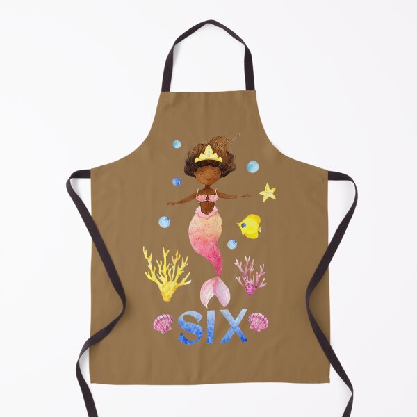Item preview, African American Mermaid Birthday 6 Year Old 	 	 	 designed and sold by jigzvvid36.