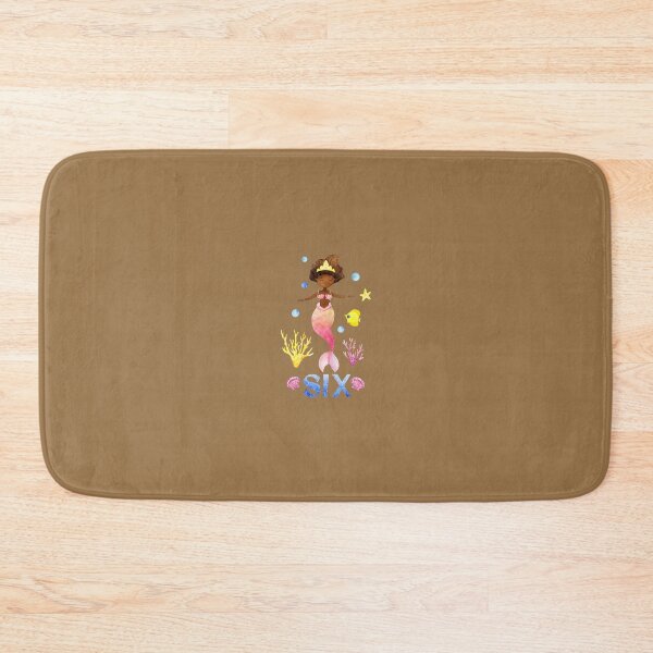 Item preview, African American Mermaid Birthday 6 Year Old 	 	 	 designed and sold by jigzvvid36.