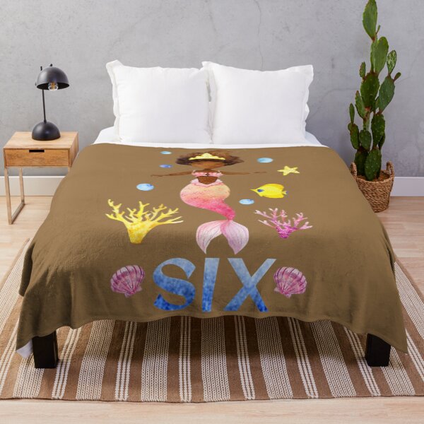 Item preview, African American Mermaid Birthday 6 Year Old designed and sold by jigzvvid36.