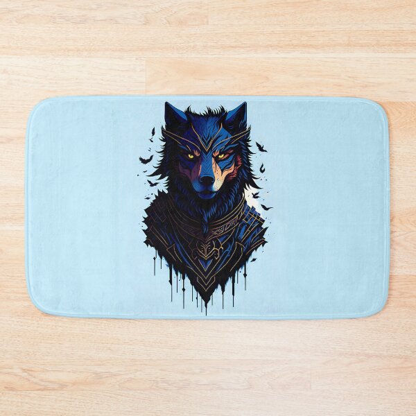 Item preview, Wolf Tribal Warrior Assassin Animal Dog designed and sold by druidwolfart.