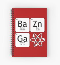 BaZinGa and Atom Spiral Notebook