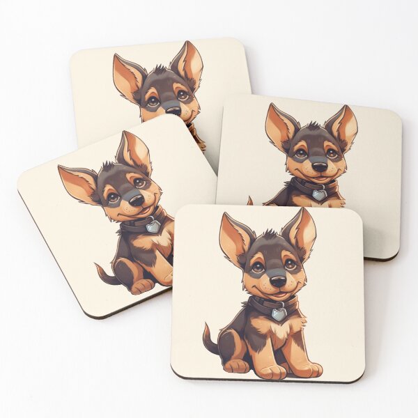 Item preview, Cute Cartoon German Shepherd Puppy Dog designed and sold by EpicFoxArt.