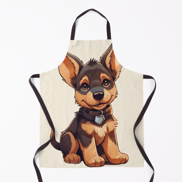Item preview, Cute Cartoon German Shepherd Puppy Dog designed and sold by EpicFoxArt.