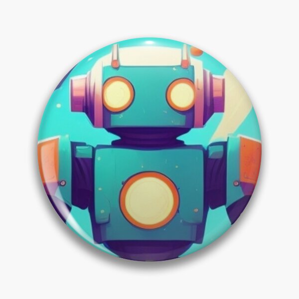 Item preview, vintage robot 2 designed and sold by SoloDesignArt.