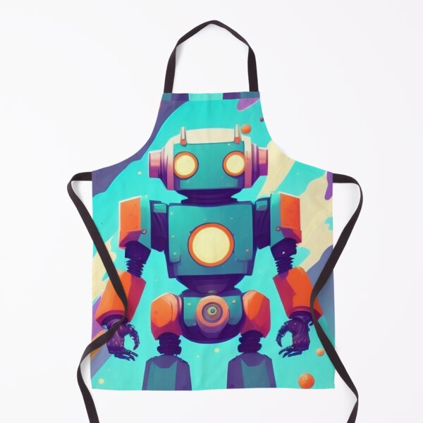 Item preview, vintage robot 2 designed and sold by SoloDesignArt.