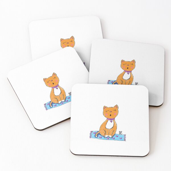 Item preview, Yawning ginger cat designed and sold by Gemma Creegan.