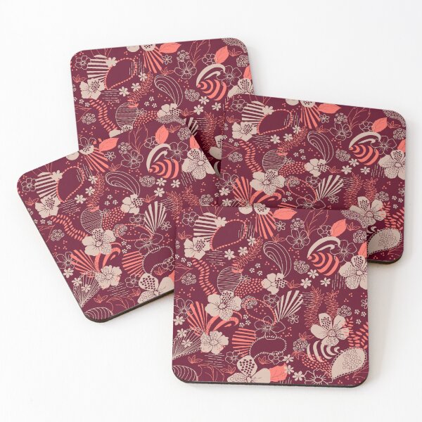 Item preview, Copy of Teardrops, Hearts and Flowers (Colourway variation) designed and sold by Jaana Day.