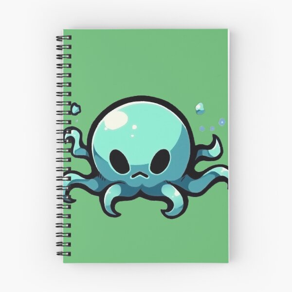 Item preview, Pulpo verde con ojos negros frunciendo el ceño designed and sold by SnackyChunk.