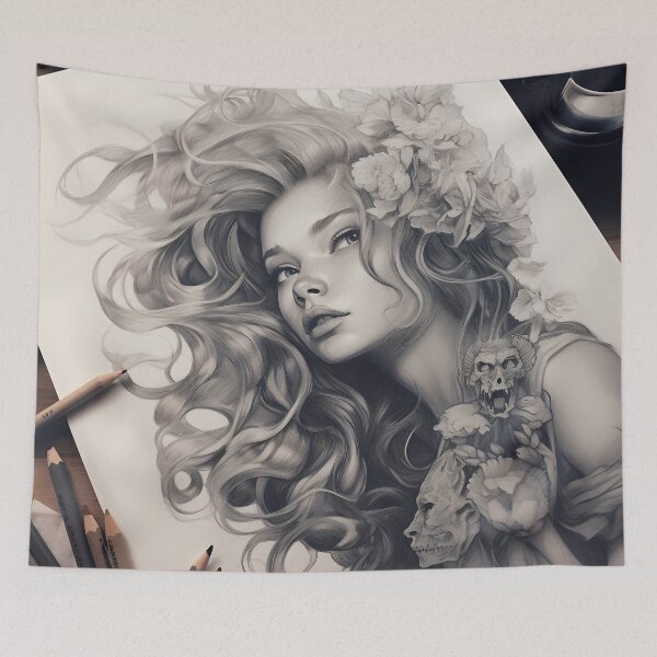 Item preview, The Reflection of Feminine Essence: Portrait of a Woman in Harmony designed and sold by InsaneLEDP.