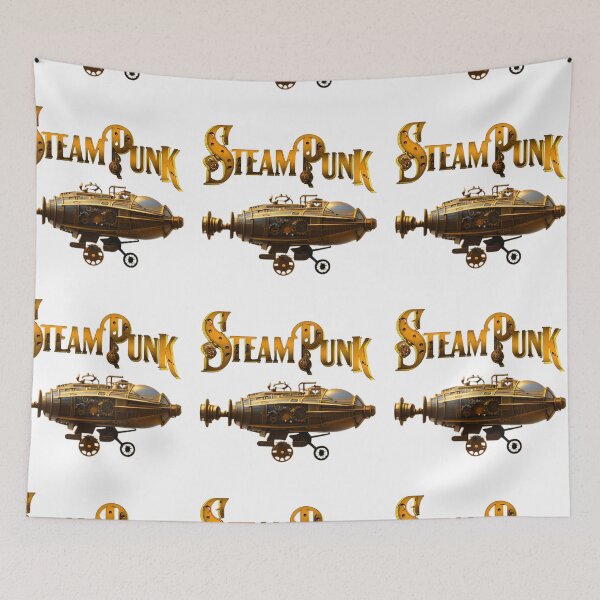Item preview, Trail of the Stars Flying Mechanical Ship Style Steampunk Rétrofuturiste designed and sold by mediyenart.