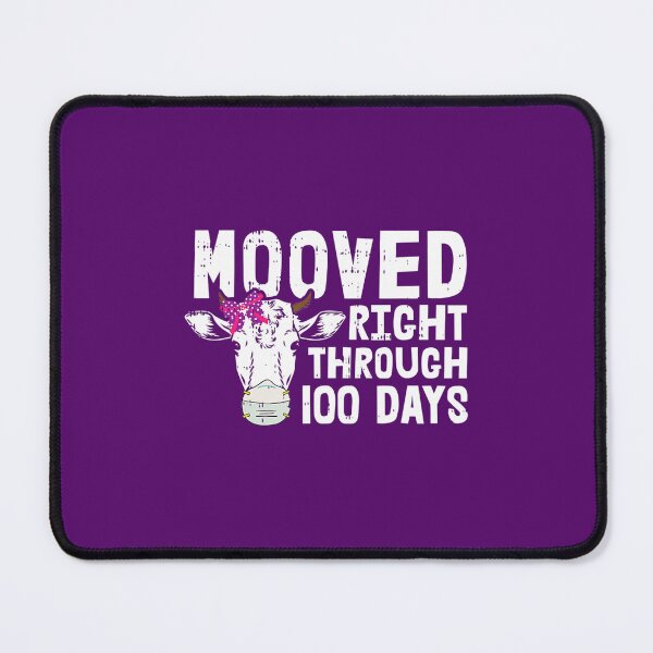 Item preview, 100 Days Of School Cow Moo-ved Face Mask Quarantine designed and sold by difgemzav22.