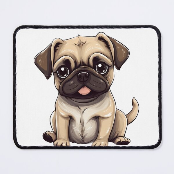 Item preview, Cute Cartoon Pug Puppy Dog designed and sold by EpicFoxArt.