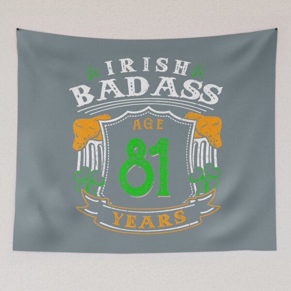 Item preview, 81 Years Old Irish Birthday 	 Ireland Flag Patrick's Day 		 designed and sold by thkeawgu56.