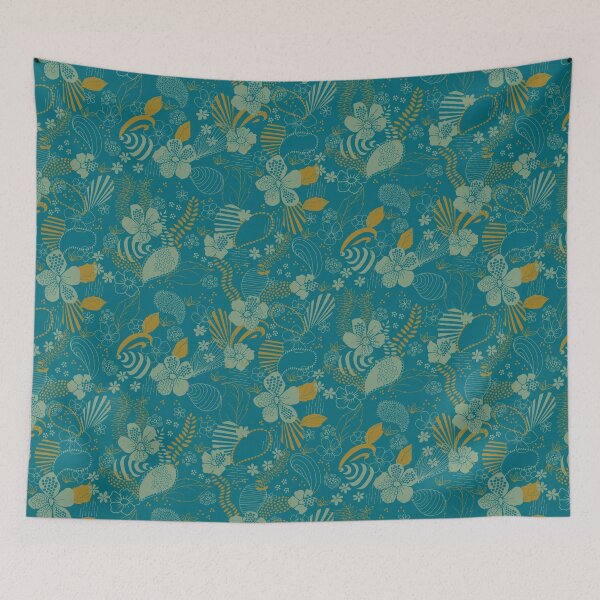 Item preview, Copy of Teardrops, Hearts and Flowers (Colourway variation) designed and sold by Jaana Day.