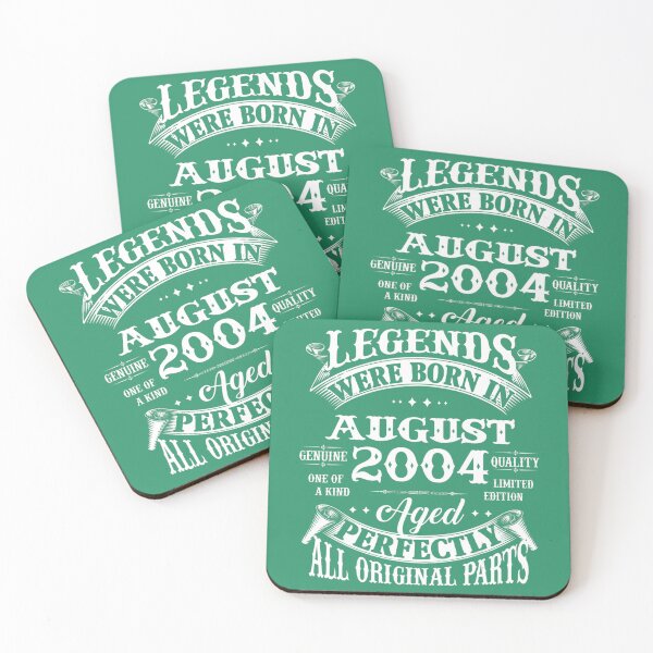 Item preview, 18th Birthday 	 Legends Born In August 2004 18 Years Old 	 	 designed and sold by nbedlwaa91.