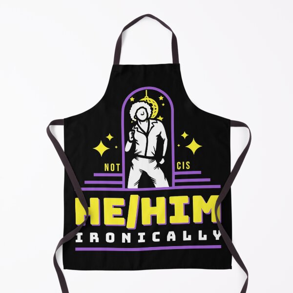 Item preview, not cis, he/him ironically designed and sold by chrisfried.