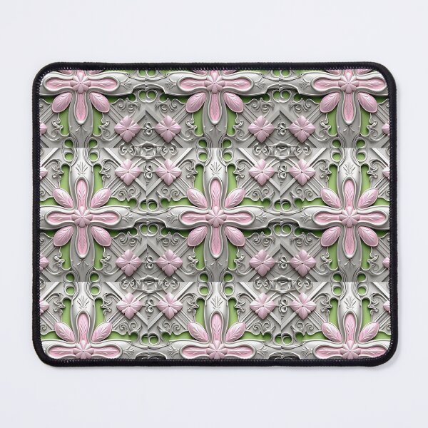 Artikelvorschau, Pink and Lime Green Pattern With Diamond Flowers entworfen und verkauft von MiracleROLArt.