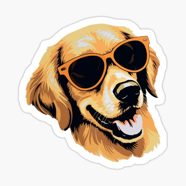 Item preview, Golden Retriever mit Sonnenbrille designed and sold by easyfuntees.