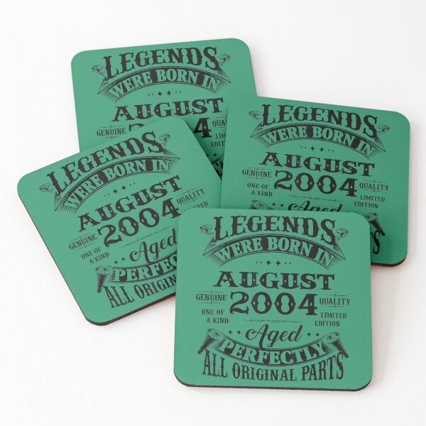 Item preview, 18th Birthday 	 Legends Born In August 2004 18 Years Old 	 	 designed and sold by nbedlwaa91.