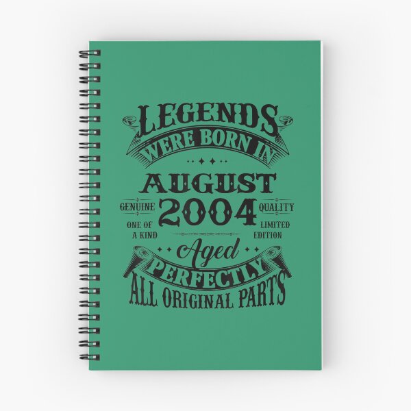 Item preview, 18th Birthday 	 Legends Born In August 2004 18 Years Old 	 	 designed and sold by nbedlwaa91.