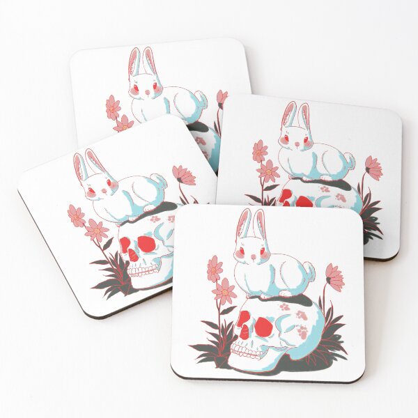 Item preview, Bunny Skull Art designed and sold by AHappyScavenger.