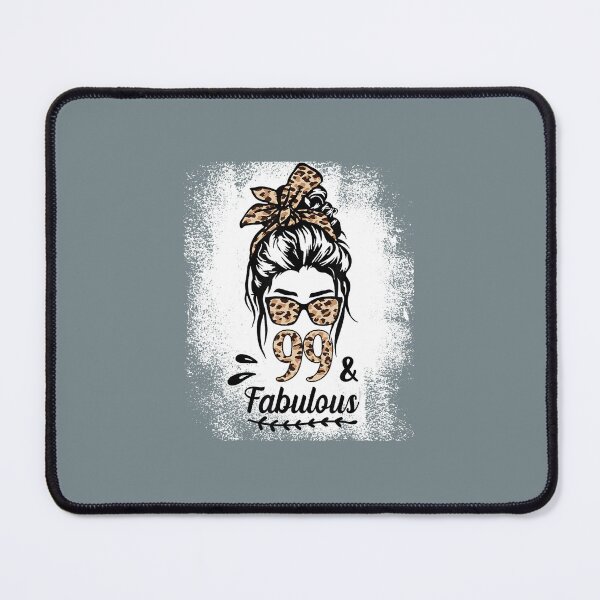 Item preview, 99 Years Old Fabulous Birthday Messy Bun Leopard designed and sold by thkeawgu56.