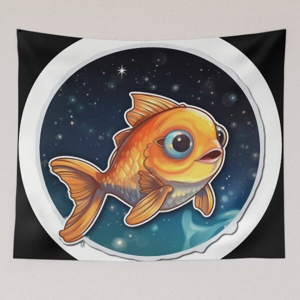 Item preview, Kawaii Cute Fish Good Night designed and sold by duke818.