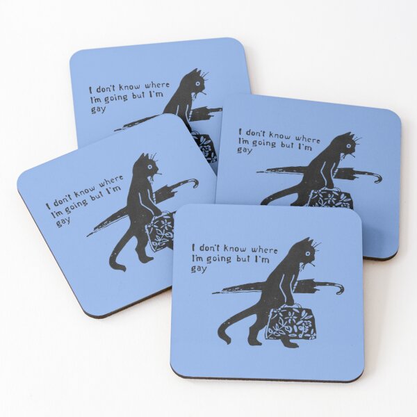Item preview, I don't know where I'm going but I'm gay designed and sold by keptinqueer.