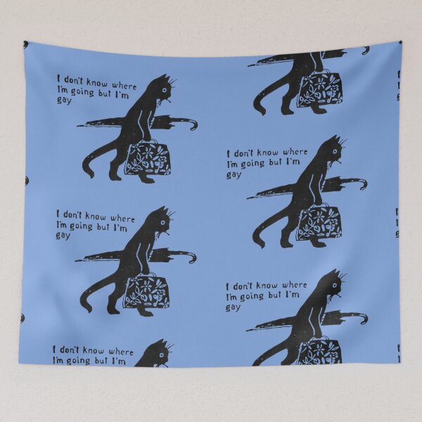 Item preview, I don't know where I'm going but I'm gay designed and sold by keptinqueer.