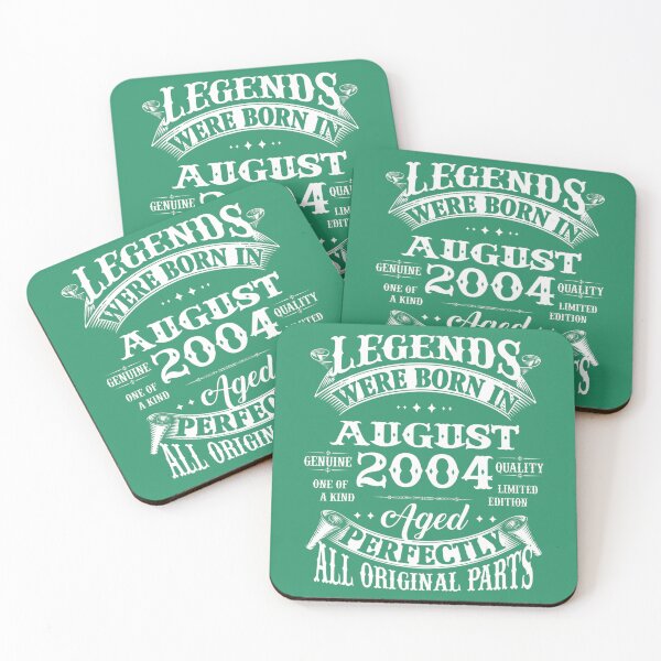 Item preview, 18th Birthday 	 Legends Born In August 2004 18 Years Old 	 	 designed and sold by nbedlwaa91.