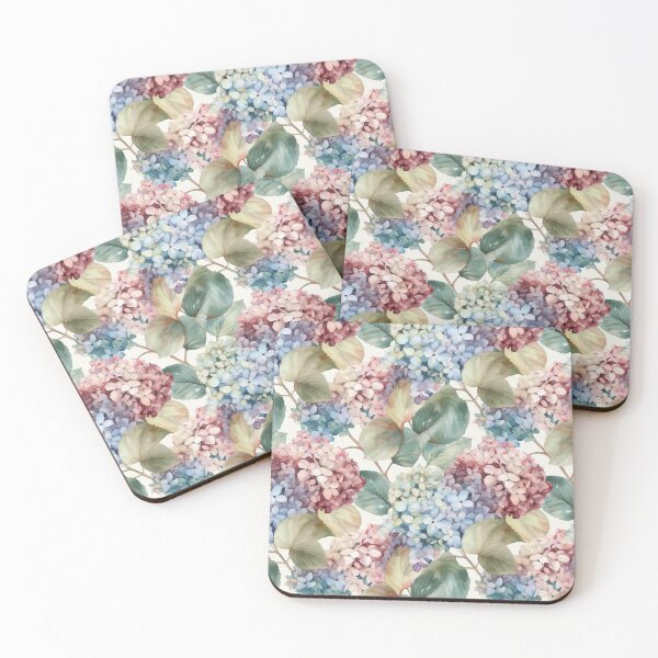 Item preview, Hydrangea (Hortensia) Floral Patterns 07 designed and sold by PixelPastry.