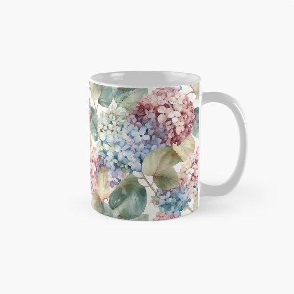 Item preview, Hydrangea (Hortensia) Floral Patterns 07 designed and sold by PixelPastry.